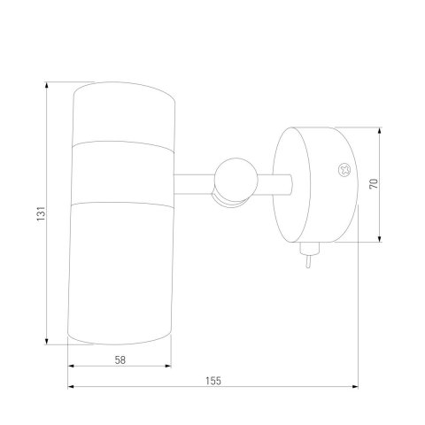 Спот Eurosvet Viero 20096/1 черный/золото
