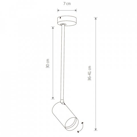 Спот Nowodvorski Mono Long M 7725