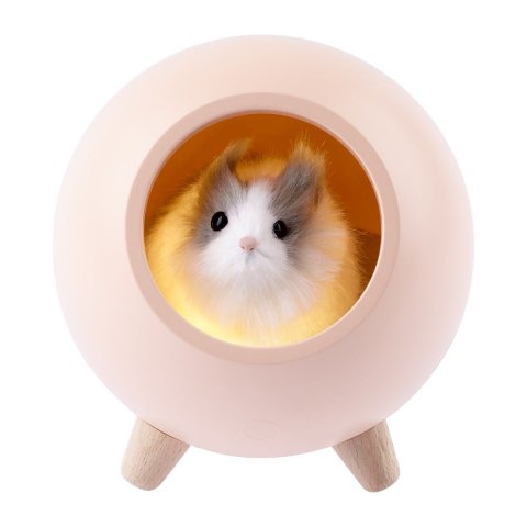 Светильник-ночник ЭРА Хомяк розовый NLED-468-1W-P Б0052816