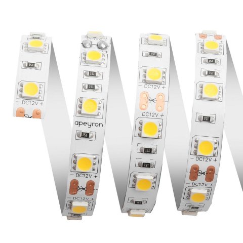 Светодиодная лента Apeyron 14,4W/m 60LED/m 5050SMD дневной белый 5M 00-129