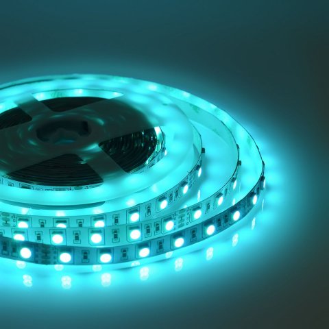 Светодиодная лента Apeyron 14,4W/m 60LED/m 5050SMD разноцветная 5M 00-310