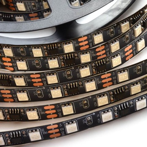 Светодиодная лента Apeyron 14,4W/m 60Led/m 5050SMD разноцветная 5M 83ЦЛ