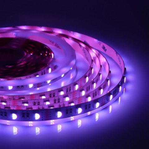 Светодиодная лента Apeyron 14,4W/m 60LED/m 5050SMD разноцветная/холодный белый 5M 00-109