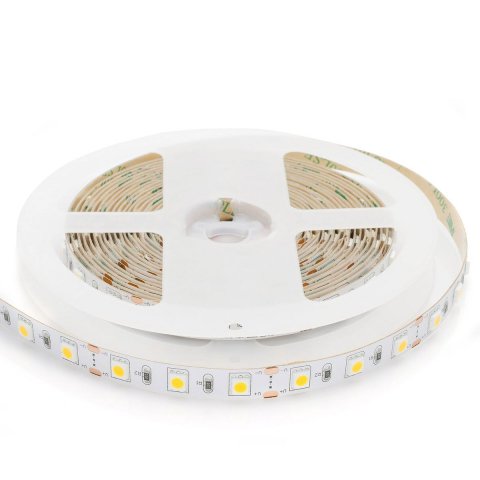 Светодиодная лента OGM 14,4W/m 60LED/m 5050SMD теплый белый 25M SL-13