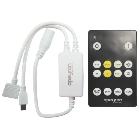 Светодиодная лента Apeyron 14,4W/m 60LED/m 5050SMD теплый белый/холодный белый 2,5M 10-222