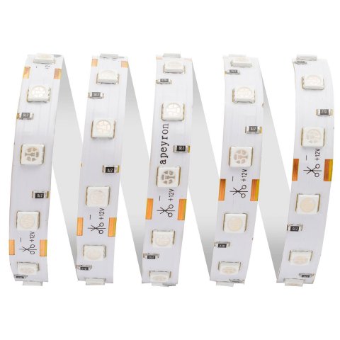 Светодиодная лента Apeyron 14,4W/m 60LED/m 5050SMD зеленый 5M 49BL