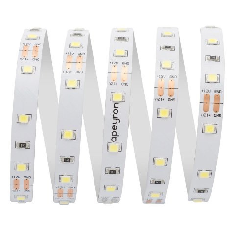 Светодиодная лента Apeyron 4,8W/m 60LED/m 3528SMD холодный белый 3M 206BL