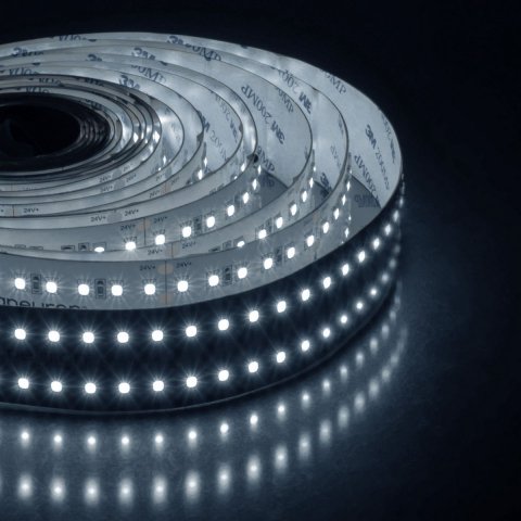 Светодиодная лента Apeyron 41W/m 240LED/m 2835SMD холодный белый 5M 00-307