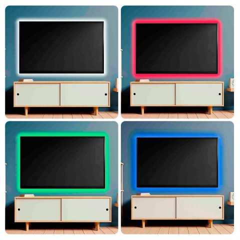 Светодиодная лента Apeyron 7,2W/m 30LED/m 5050SMD разноцветная 1M 10-69