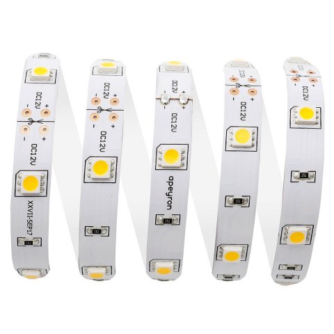 Светодиодная лента Apeyron 7,2W/m 30LED/m 5050SMD теплый белый 5M 00-437