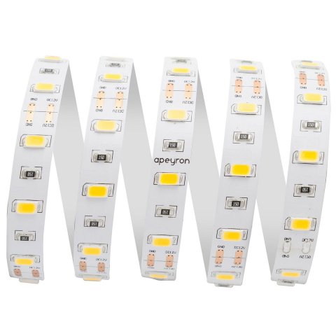 Светодиодная лента Apeyron 9,6W/m 60LED/m 5630SMD теплый белый 3M 202BL
