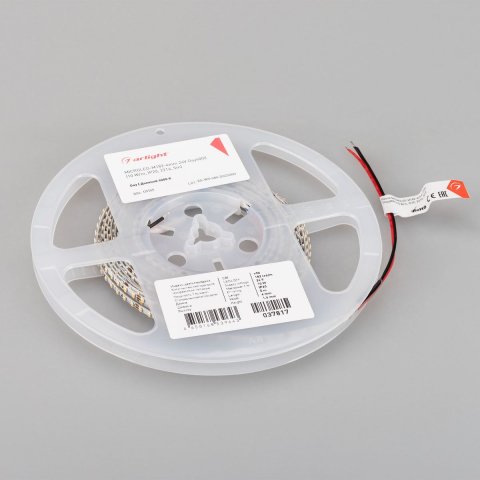 Светодиодная лента Arlight 10W/m 182LED/m 2216SMD дневной белый 5M MicroLed-M182-4mm 24V Day4000 037817