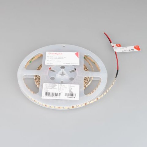 Светодиодная лента Arlight 12W/m 120LED/m 2835SMD холодный белый 5M 036453