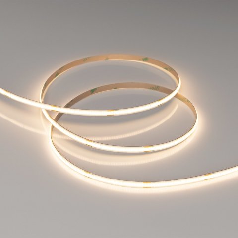 Светодиодная лента Arlight 6W/m 480LED/m CSPSMD теплый белый 4M COB-X480-6mm 24V Warm3000 039054