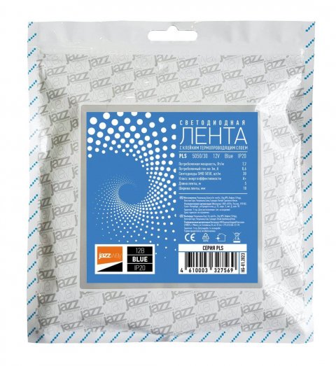 Светодиодная лента Jazzway 7,2W/m 30Led/m 5050SMD синий 5M 327569