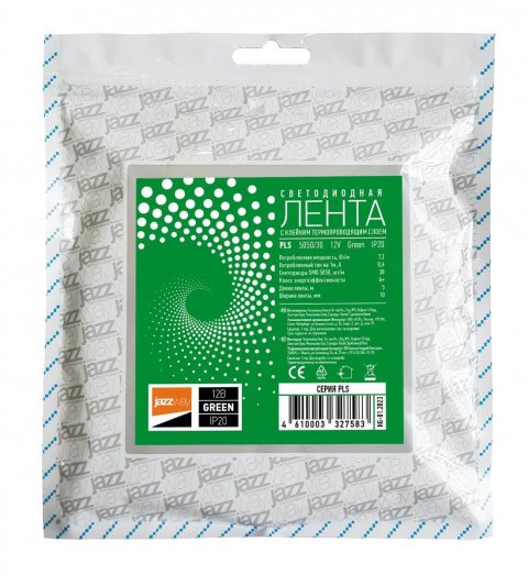 Светодиодная лента Jazzway 7,2W/m 30Led/m 5050SMD зеленый 5M 327583