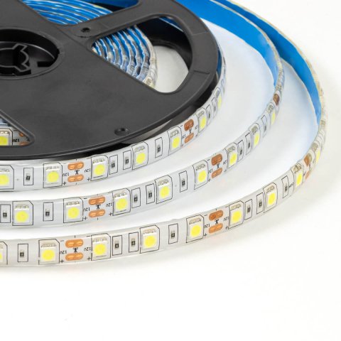Светодиодная лента OGM 14,4W/m 60LED/m 5050SMD холодный белый 5M LSE-275