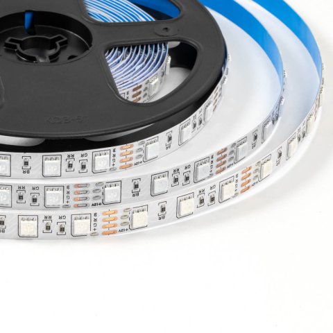 Светодиодная лента OGM 14,4W/m 60LED/m 5050SMD разноцветный (RGB) 5M LSE-271