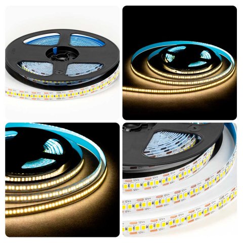 Светодиодная лента OGM 19,2W/m 240LED/m 2835SMD дневной белый 5M LSE-266