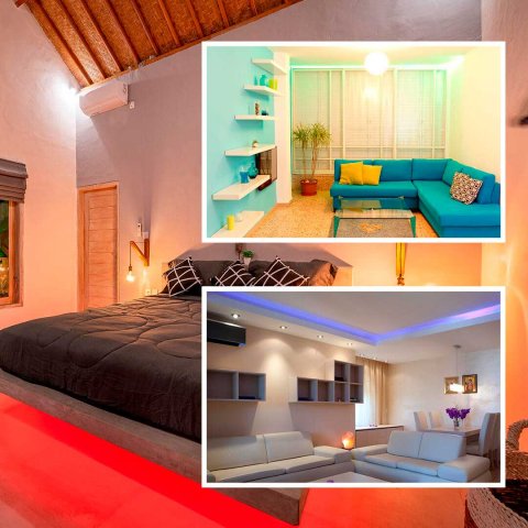 Светодиодная лента OGM 7,2W/m 30LED/m 5050SMD разноцветный (RGB) 5M LSE-280