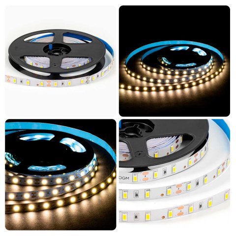 Светодиодная лента OGM 9,6W/m 60LED/m 5630SMD дневной белый 5M LSE-289