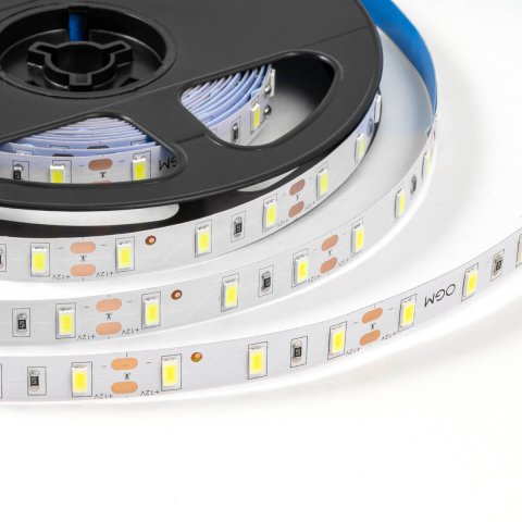 Светодиодная лента OGM 9,6W/m 60LED/m 5630SMD холодный белый 5M LSE-290