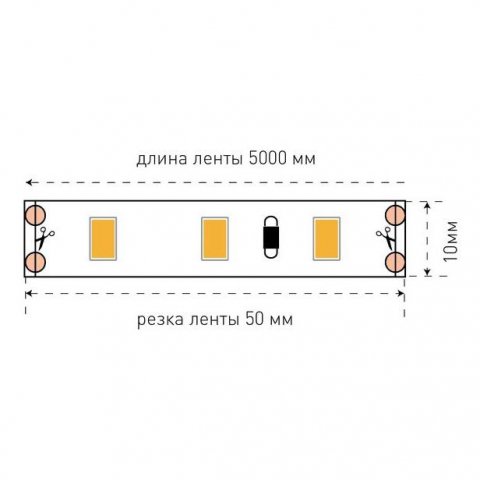 Светодиодная лента SWG 12W/m 60LED/m 5630SMD нейтральный белый 5M 001689