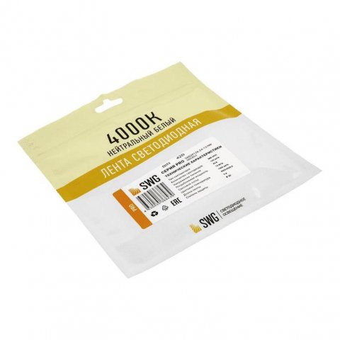 Светодиодная лента SWG 13W/m 126LED/m 2835SMD нейтральный белый 5M 005853