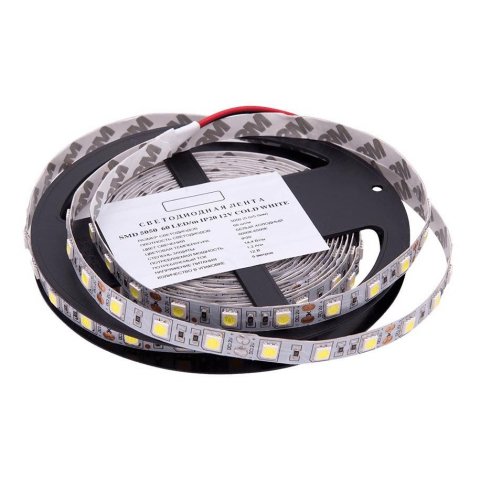 Светодиодная лента SWG 14,4W/m 60LED/m 5050SMD холодный белый 5M 001779