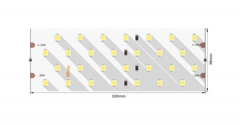 Светодиодная лента SWG 26W/m 280LED/m 2835SMD теплый белый 5M 005601