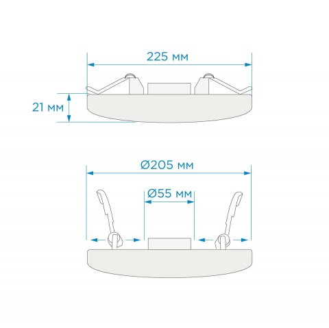 Светодиодная панель безрамочная Apeyron 06-110