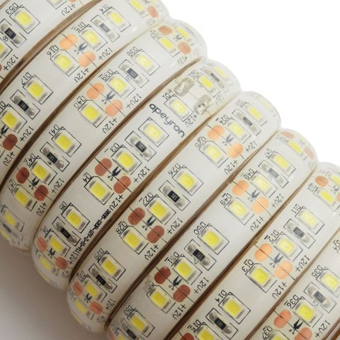 Светодиодная влагозащищенная лента Apeyron 10W/m 120LED/m 2835SMD холодный белый 5M 00-127