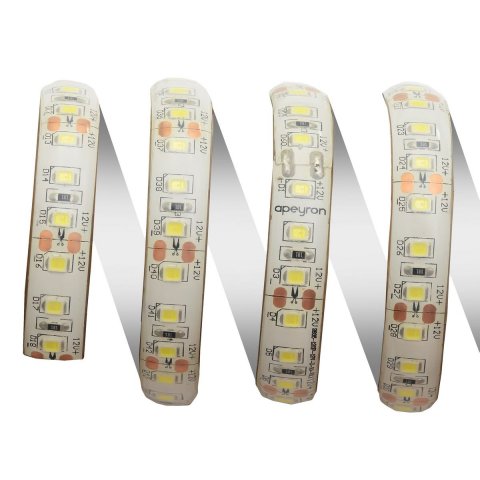 Светодиодная влагозащищенная лента Apeyron 10W/m 120LED/m 2835SMD холодный белый 5M 00-127
