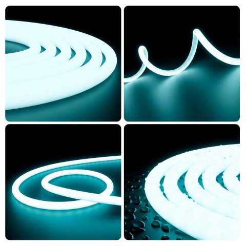 Светодиодная влагозащищенная лента Apeyron 14,4W/m 120LED/m 2835SMD холодный белый 5M 00-325