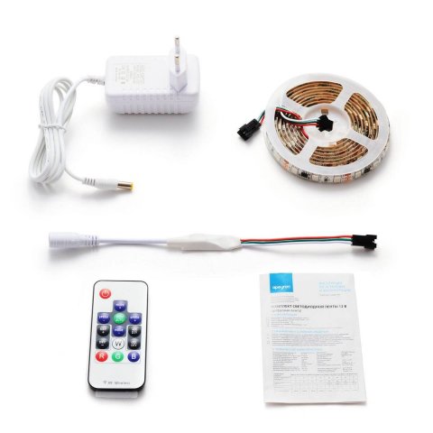 Светодиодная влагозащищенная лента Apeyron 14,4W/m 60Led/m 5050SMD разноцветная 2M 84ЦЛ