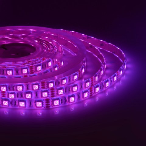 Светодиодная влагозащищенная лента Apeyron 14,4W/m 60LED/m 5050SMD разноцветная 5M 12BL