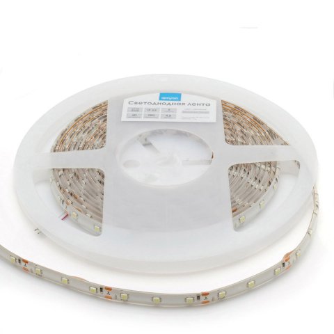 Светодиодная влагозащищенная лента Apeyron 4,8W/m 60LED/m 3528SMD холодный белый 2,5M 10-20