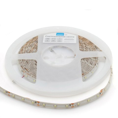 Светодиодная влагозащищенная лента Apeyron 4,8W/m 60LED/m 3528SMD холодный белый 5M 10-26