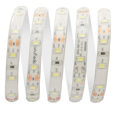 Светодиодная влагозащищенная лента OGM 6W/m 60LED/m 2835SMD холодный белый 50M LSE-096