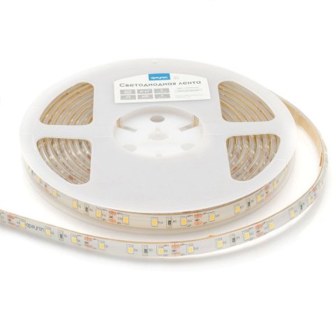 Светодиодная влагозащищенная лента Apeyron 6W/m 60LED/m 2835SMD теплый белый 5M 00-101