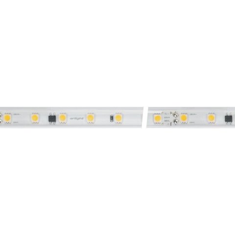 Светодиодная влагозащищенная лента Arlight 8W/m 54LED/m 5060SMD холодный белый 50M ARL-PV-B54-15.5mm 230V White6000 027056(2)