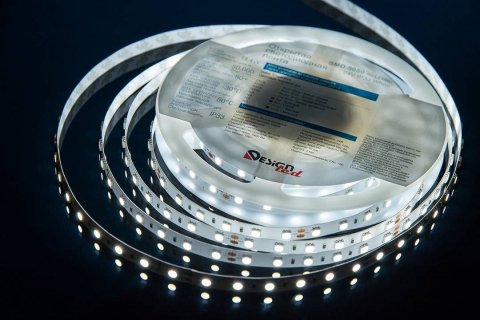 Светодиодная влагозащищенная лента DesignLed 14,4W/m 60LED/m 5050SMD холодный белый 5M 000520