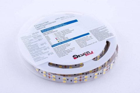 Светодиодная влагозащищенная лента DesignLed 28,8W/m 120LED/m 5050SMD холодный белый 5M 000522