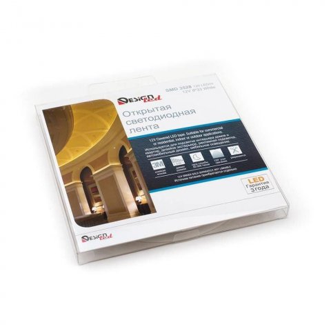 Светодиодная влагозащищенная лента DesignLed 9,6W/m 120LED/m 3528SMD холодный белый 5M 000525