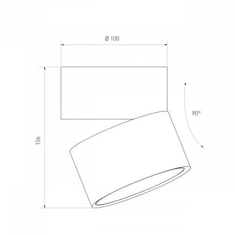 Светодиодный спот Elektrostandard Klips DLR031 15W 4200K 3100 белый матовый/золото a050527