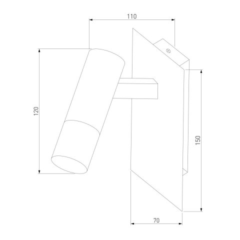 Светодиодный спот Eurosvet Cast 20142/1 Led черный/золото