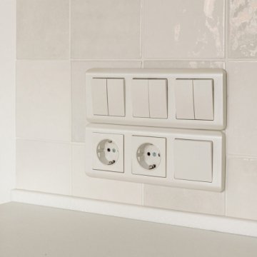 Выключатель двухклавишный Werkel перламутровый рифленый W1120013 4690389160882