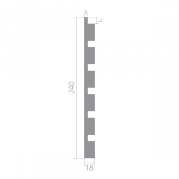 Стеновая панель Ultrawood арт. UW 04 i (2000 х 240 х 18 мм.)