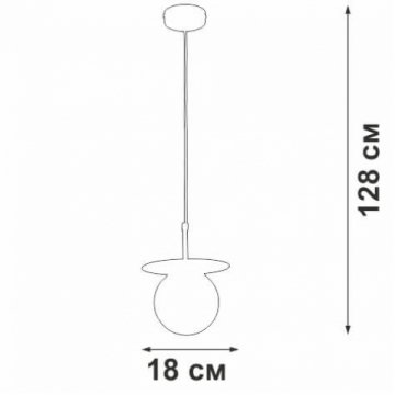 Подвесной светильник Vitaluce V2988-1/1S