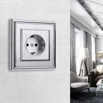 Рамка на 1 пост Werkel Palacio Gracia хром/белый W0011431 4690389159367